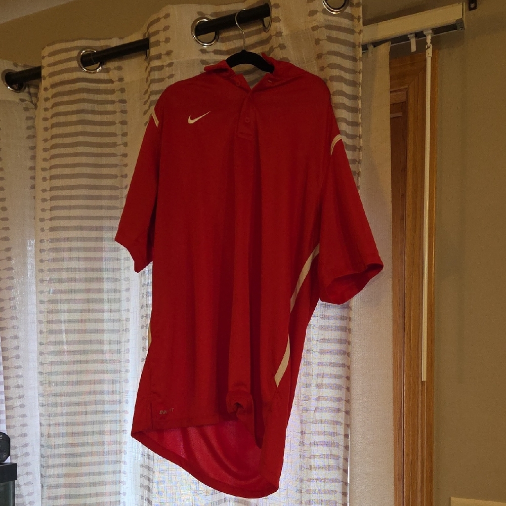 Nike Men's Red Polo Shirt